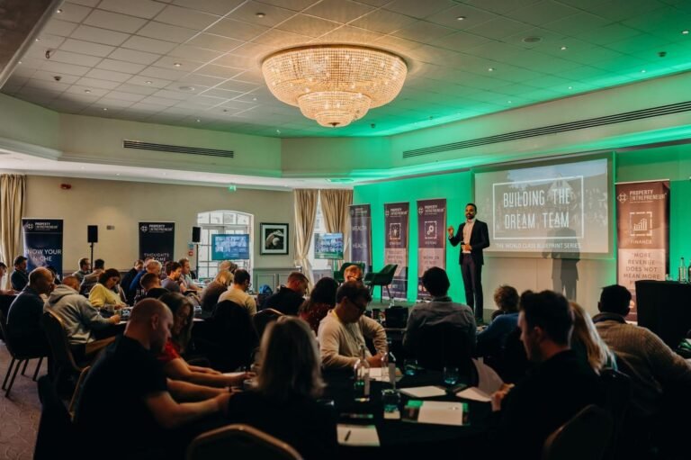 Property Investment Company Lifestyle Property Group owner Shiv Haria giving Lecture